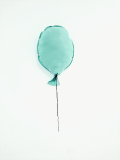  Balón na stenu mentolovo zelenkavá 40x30cm