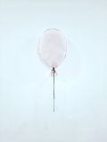  Balón na stenu pastelovo BABY ružová  40x30cm