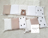 Mantinel Mix s hnedým mackom 240cmx30cm