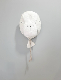 Balón na stenu Pure bodky bavlna macko zajko biely baranček