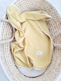 Letná mušelínová deka 65x90cm pastelovo žltá