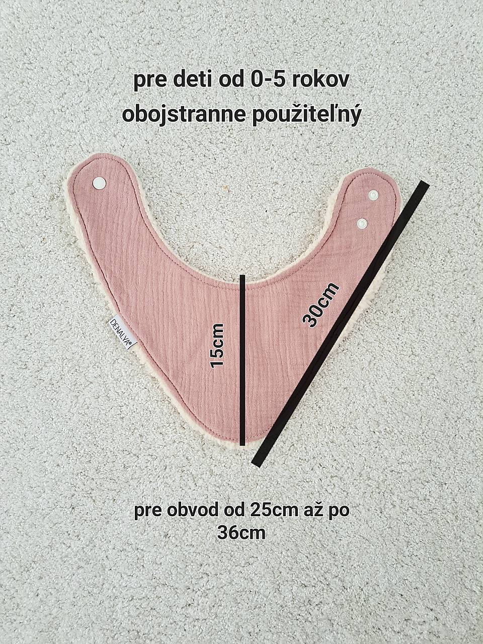Nákrčník/slintáčik s barančekom modrá