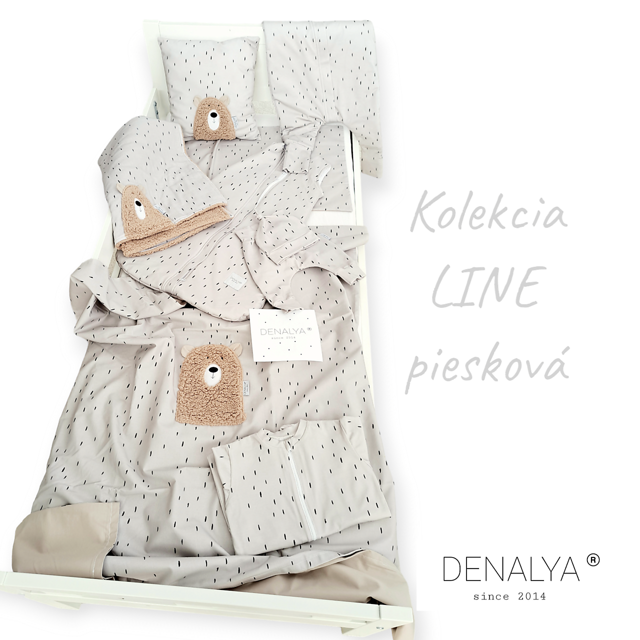 Deka do kočíka na jeseň 70x90cm s hnedým barančekom šedá