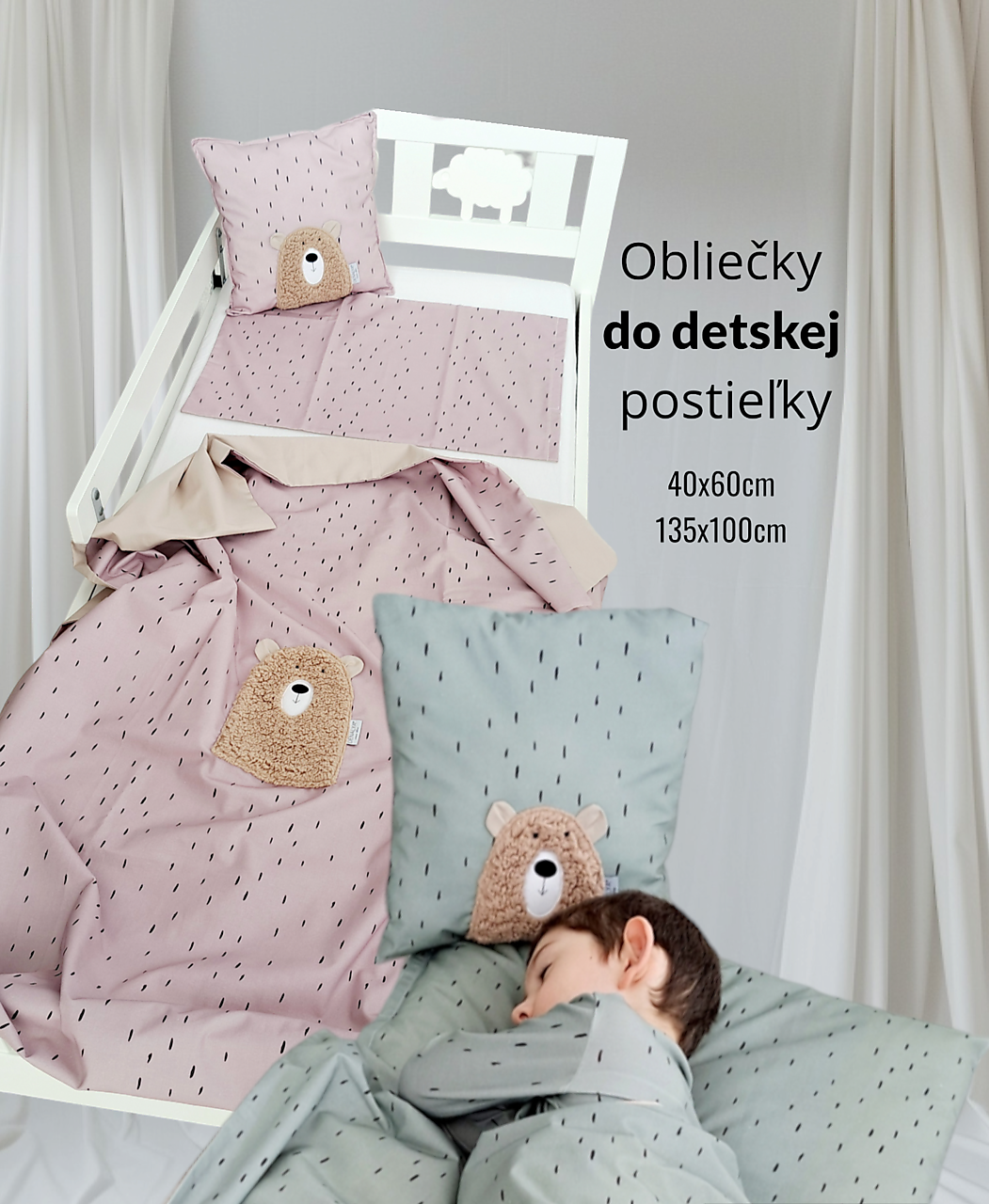 Deka do kočíka na jeseň 70x90cm s hnedým barančekom pastel ružová 