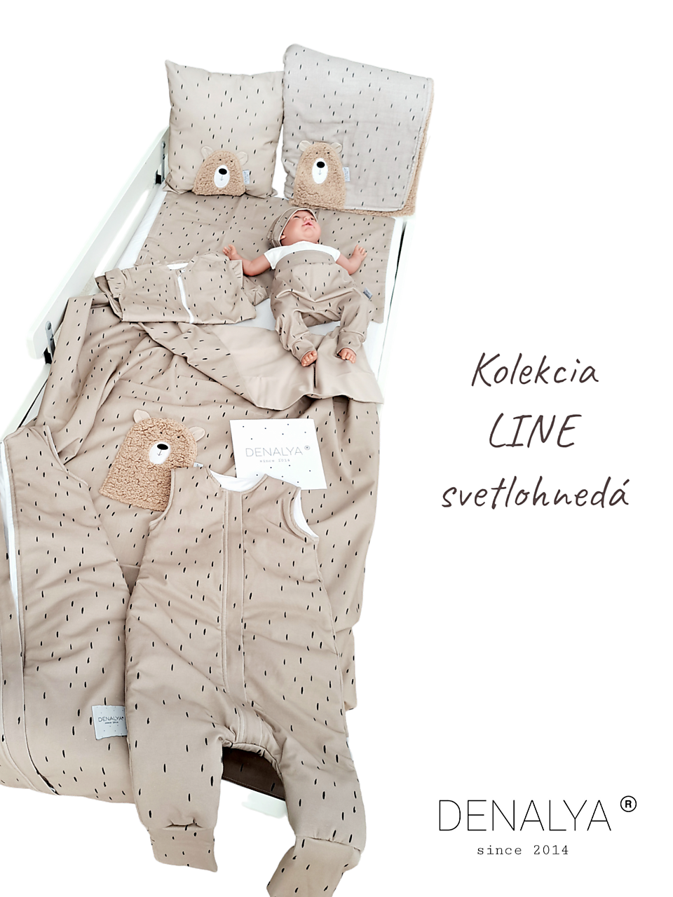 Deka do kočíka na jeseň 70x90cm s hnedým barančekom pastel ružová 