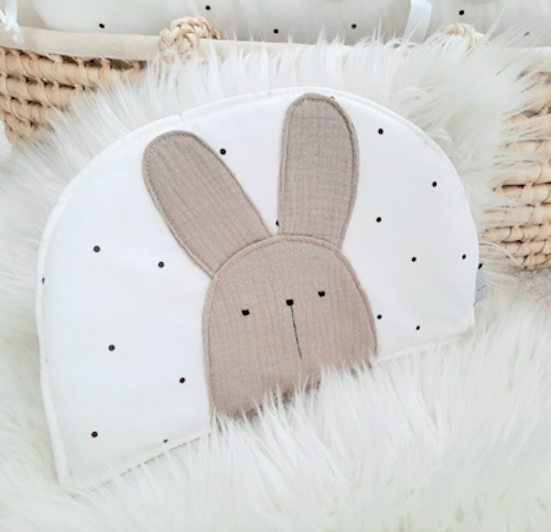 Doplnkový vankúš do hniezda – mušelínový zajko