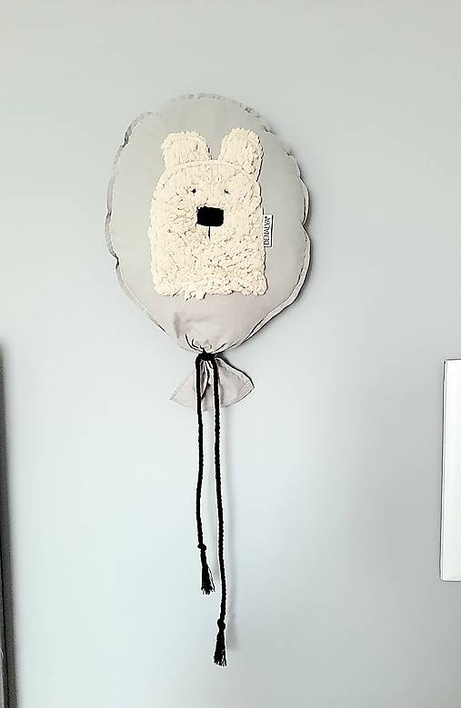 Balón na stenu latte bavlna macko Teddy