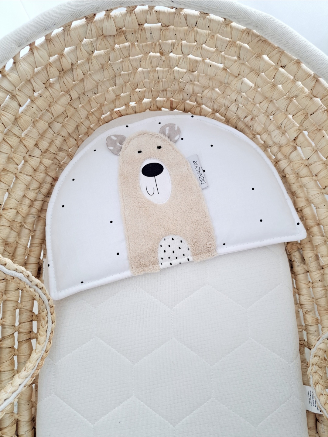 Doplnkový vankúš do hniezda – béžový macko Premium