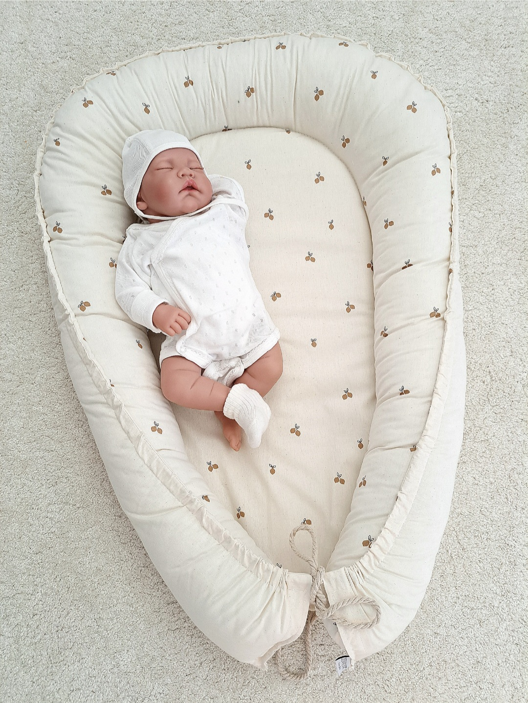 Hniezdo pre bábätko – vzor natural