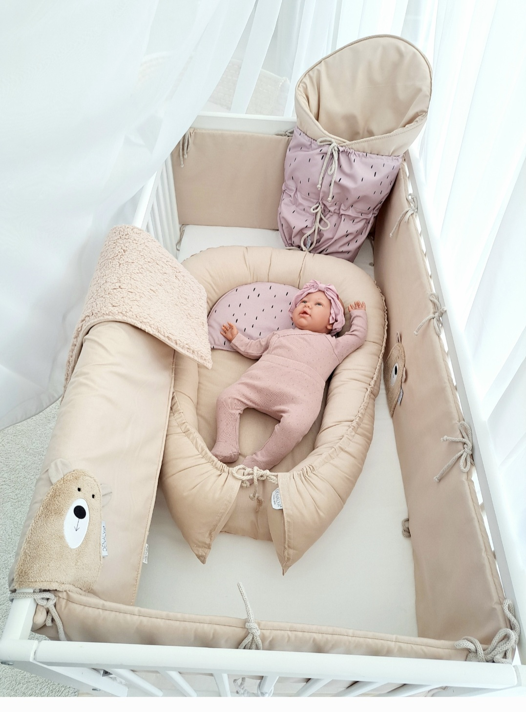 Sada do detskej postieľky Line – ružová