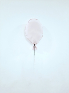  Balón na stenu pastelovo BABY ružová  40x30cm