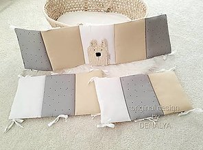 Mantinel STONE s mackom TEDDY 240cmx30cm