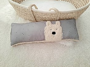 Podlhovastý vankúš STONE teddy 20x60cm